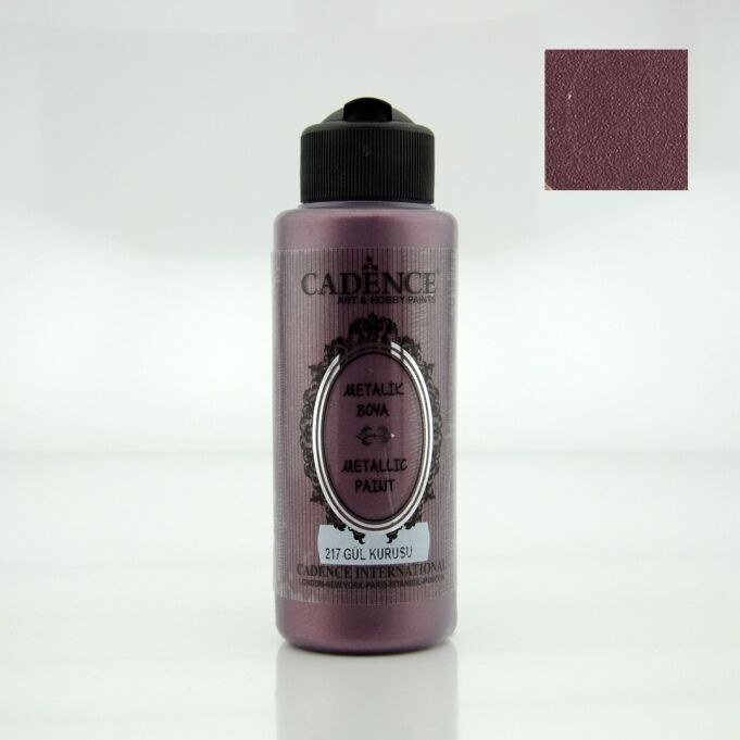 METALİK SEDEFLİ BOYA 217 GÜL KURUSU 120ML