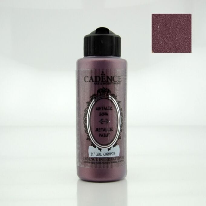 METALİK SEDEFLİ BOYA 217 GÜL KURUSU 120ML