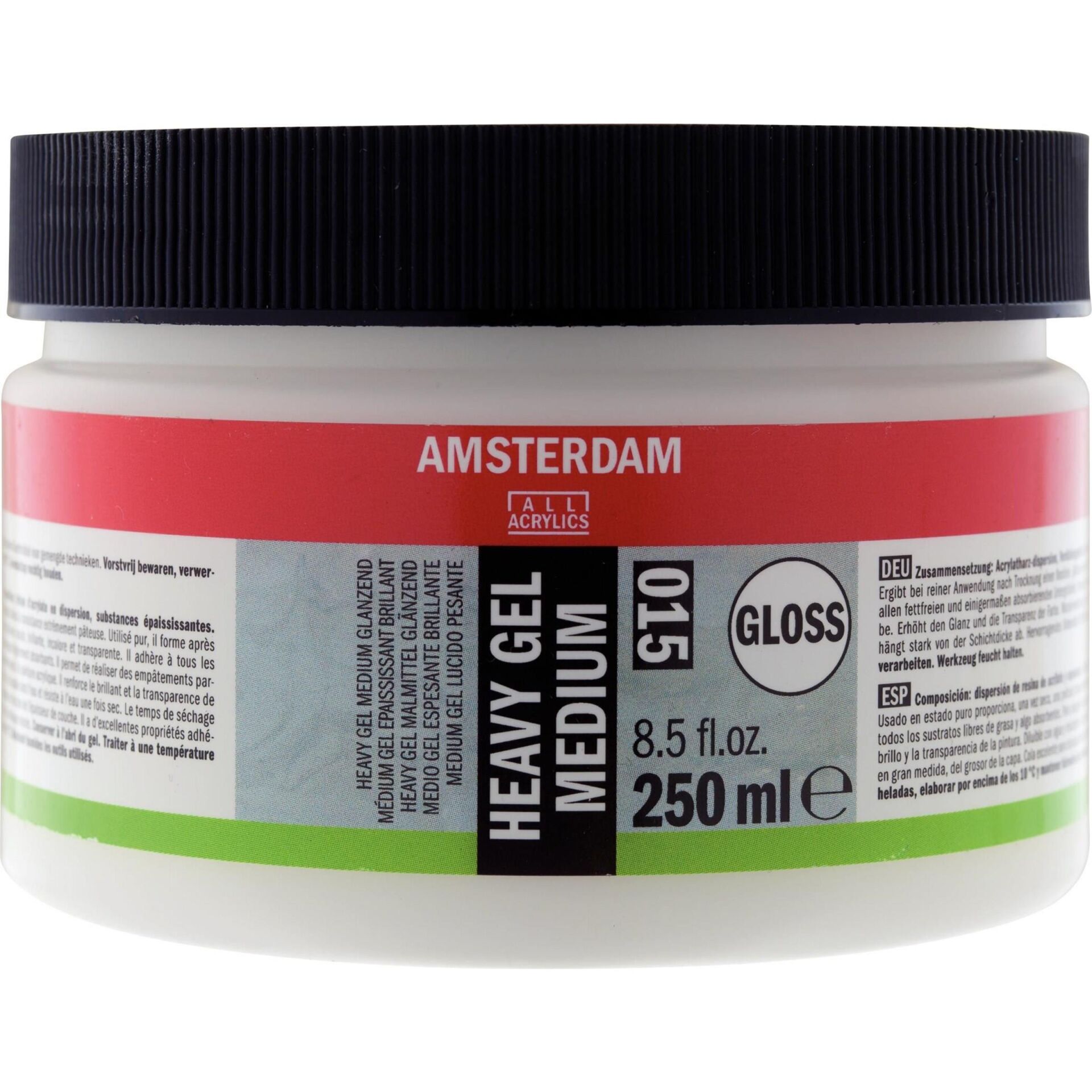 AMSTERDAM HEAVY GEL MEDIUM GLOSS 015 250ML