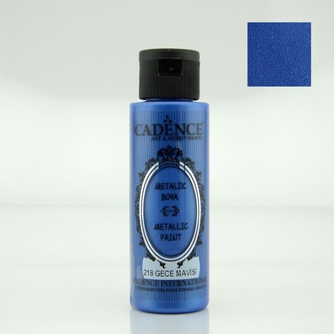 METALİK SEDEFLİ BOYA 218 GECE MAVİSİ 70ML