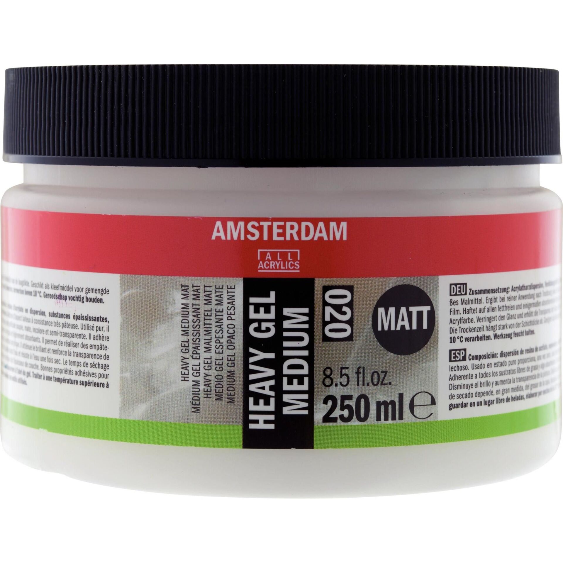 AMSTERDAM HEAVY GEL MEDIUM MATT 020 250ML