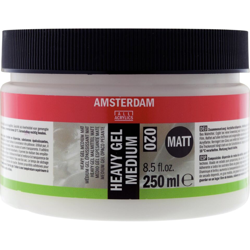 AMSTERDAM HEAVY GEL MEDIUM MATT 020 250ML