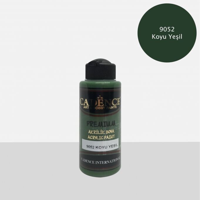 PREMIUM AKRİLİK BOYA 9052 KOYU YEŞİL 120ML