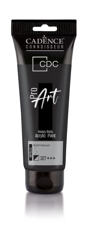 PROART HEAVY BODY METALİK  AKRİLİK BOYA PRM-327 SİYAH 120ML