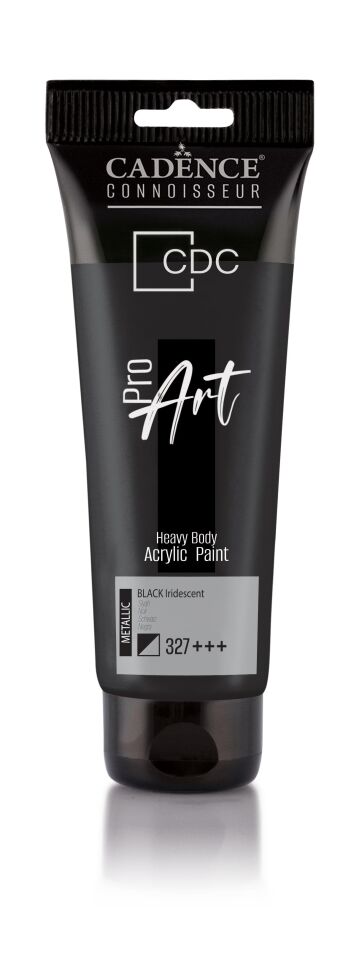 PROART HEAVY BODY METALİK  AKRİLİK BOYA PRM-327 SİYAH 120ML