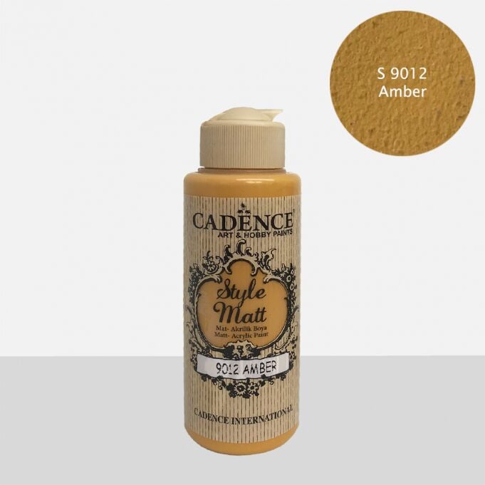 STYLE MAT AKRİLİK BOYA S-9012 AMBER 120ML