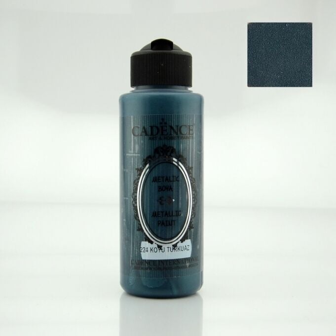 224 Koyu Turkuaz 120ML Metalik Boya