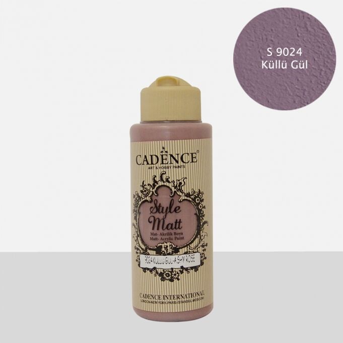 STYLE MAT AKRİLİK BOYA S-9024 KÜLLÜ GÜL 120ML