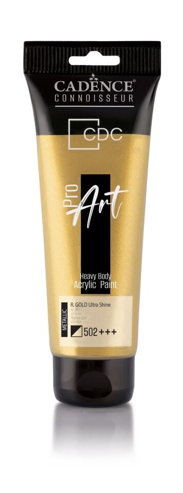 PROART HEAVY BODY METALİK ULTRA PARLAK AKRİLİK BOYA PRD-502 R. ALTIN 120ML