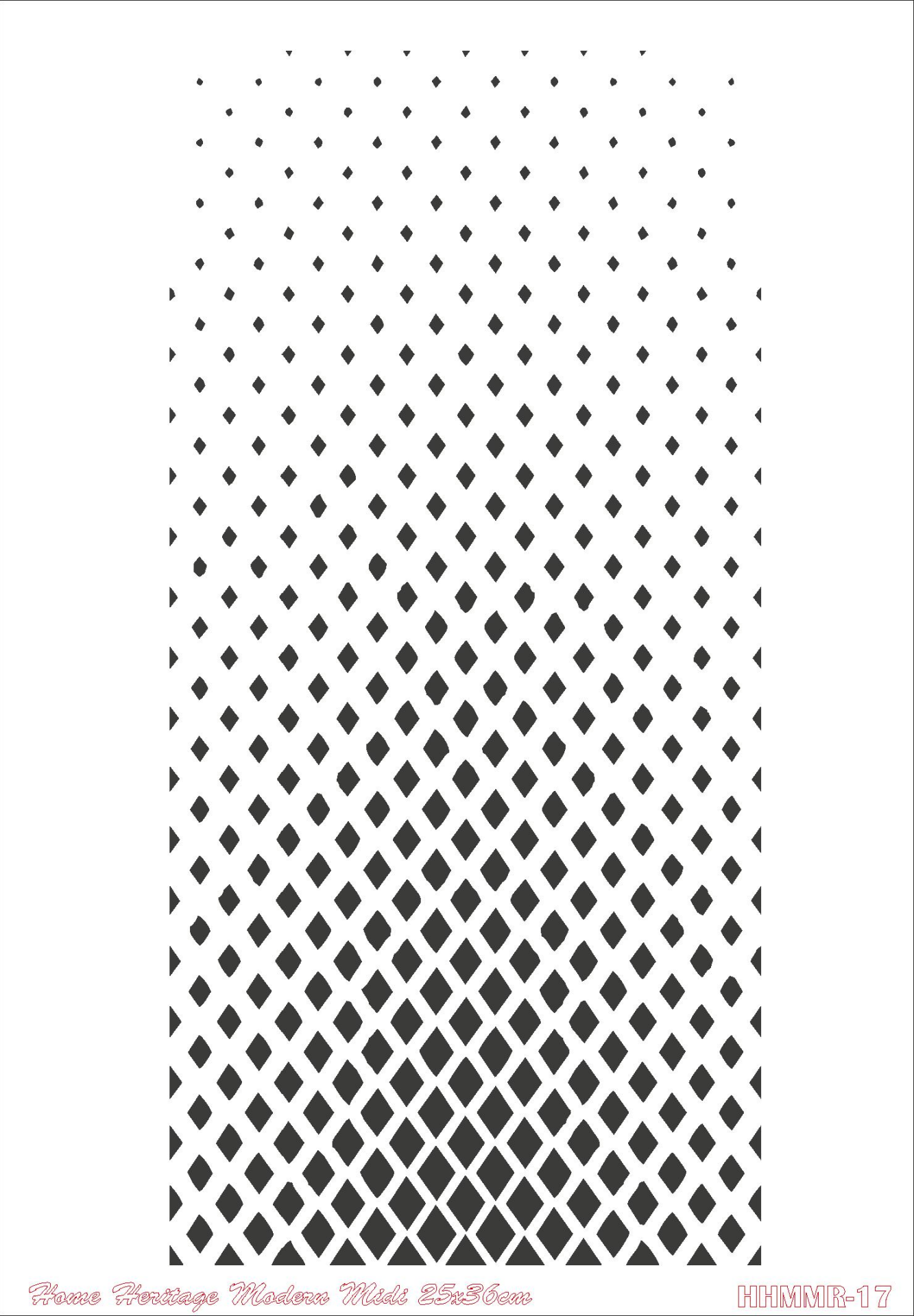 HOME HERITAGE MODERN MIDI 25X36CM HHMMR-17 STENCİL