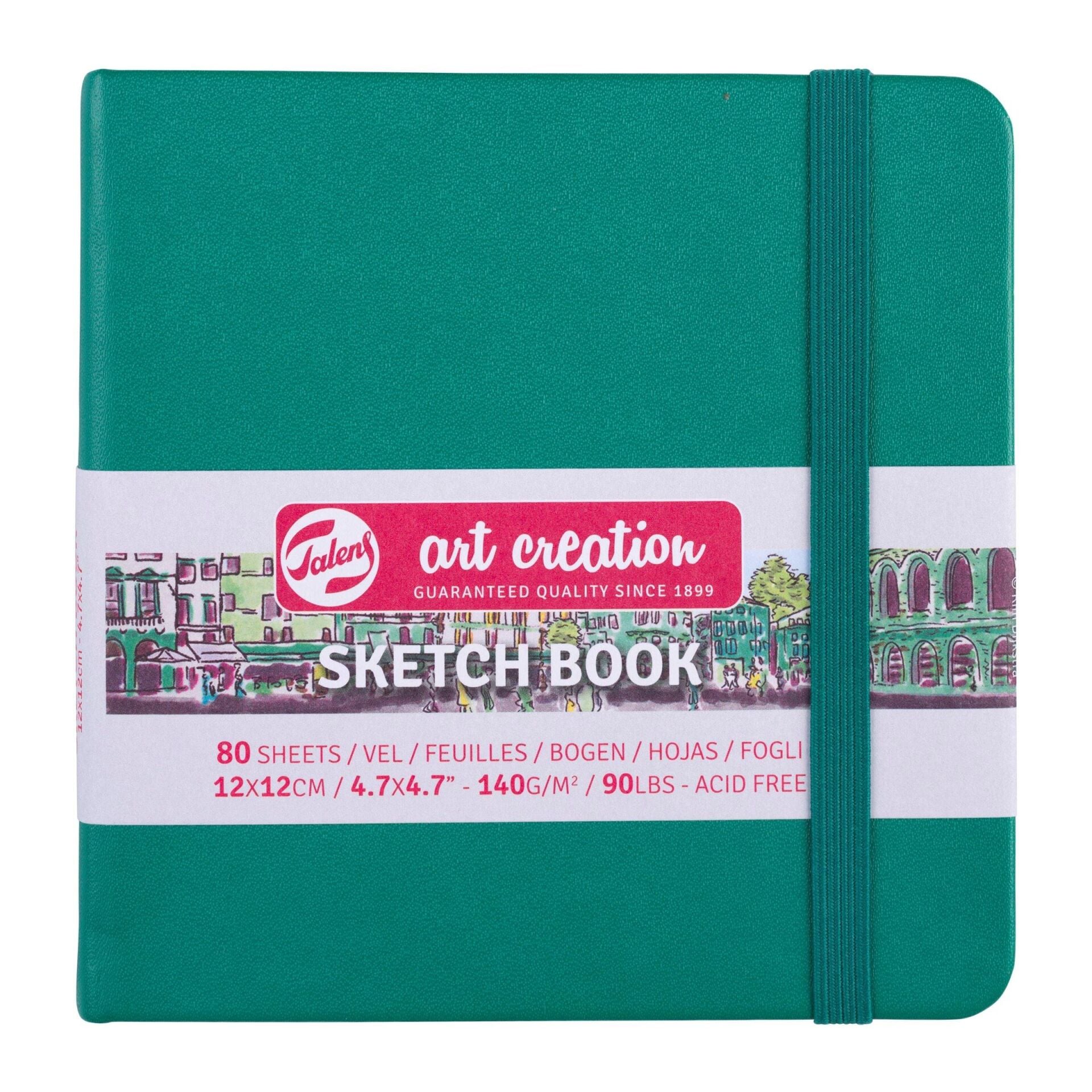 ART CREATION ESKİZ DEFTERİ 140 GR 12 X 12 CM YEŞİL
