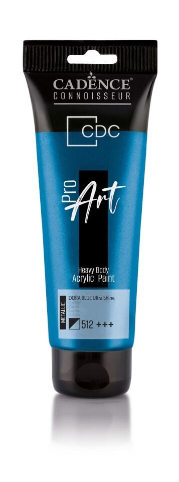PROART HEAVY BODY  METALİK ULTRA PARLAK AKRİLİK BOYA PRD-512 DORA MAVİ 120ML