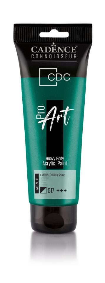 PROART HEAVY BODY  METALİK ULTRA PARLAK AKRİLİK BOYA PRD-517 ZÜMRÜT YEŞİLİ 120ML