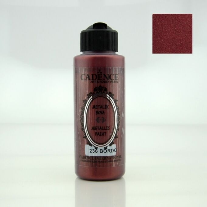 METALİK SEDEFLİ BOYA 236 BORDO 120ML