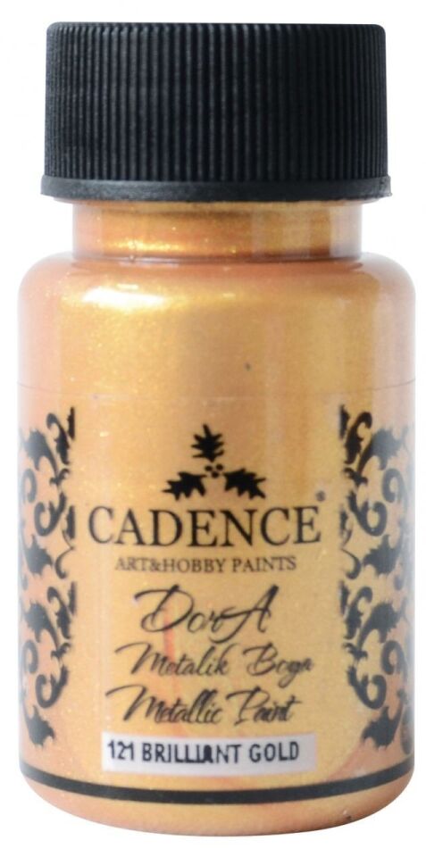 DORA METALİK BOYA 121 BRILLIANT GOLD 50ML