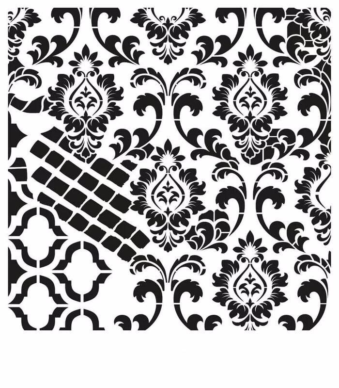 GRUNGE STENCIL MİNİ GCSM-004 25X25