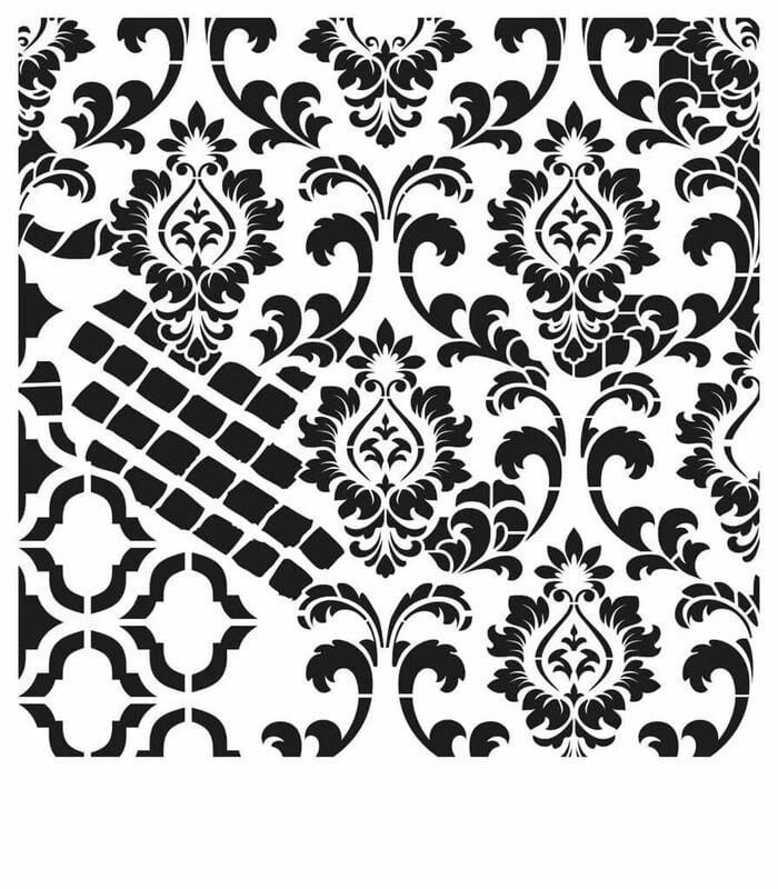 GRUNGE STENCIL MİNİ GCSM-004 25X25