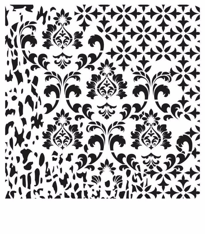 GRUNGE STENCIL MİNİ GCSM-008 25X25
