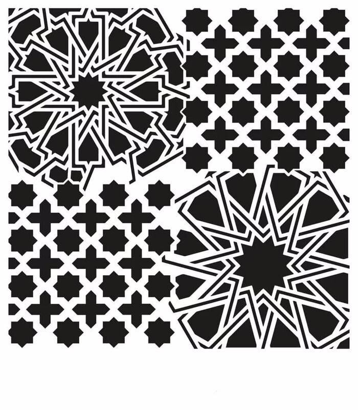 GRUNGE STENCIL MİNİ GCSM-010 25X25