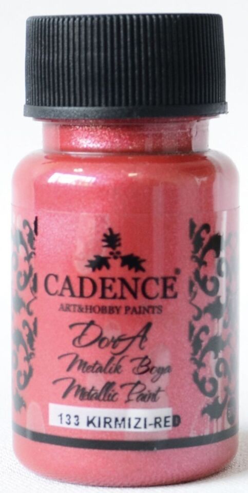 133 Dora Kırmızı Dora Metalik Boya 50ML(cc)