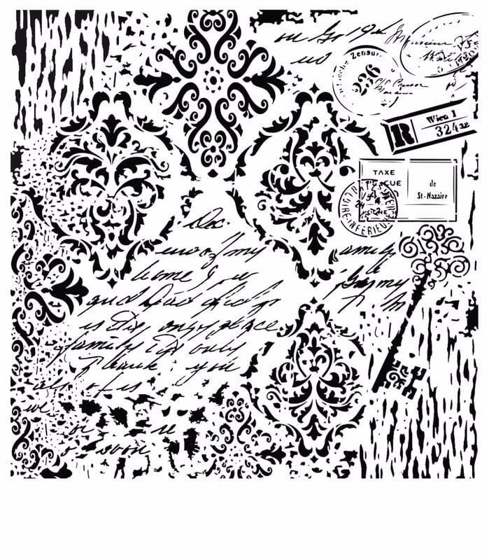 GRUNGE STENCIL MİNİ GCSM-015 25X25