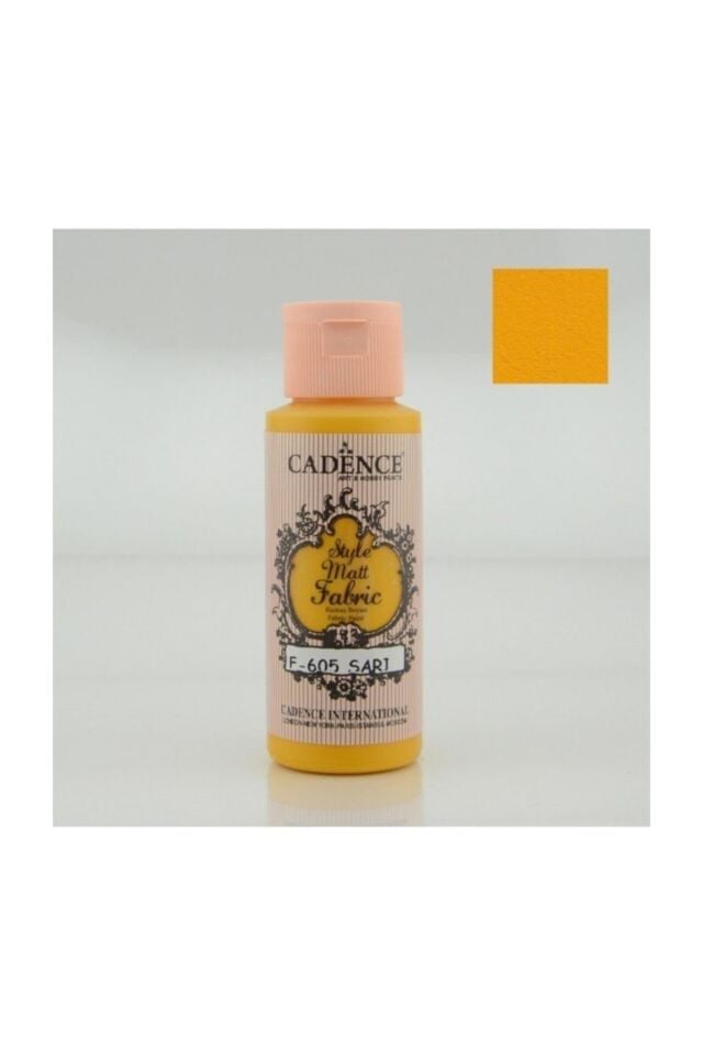 Cadence Style Matt Fabric Kumaş Boyası 605-sarı 59ml