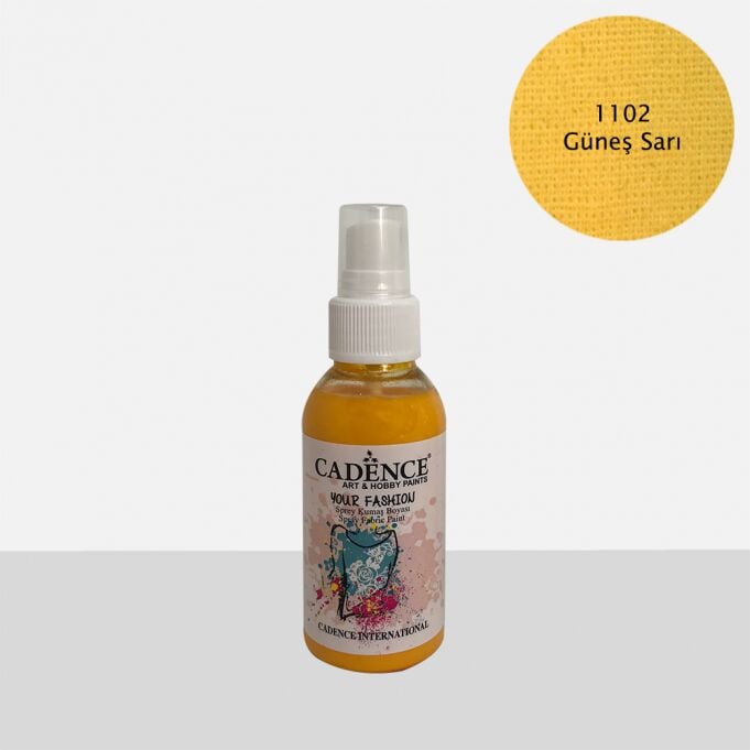 1102 Güneş Sarı Sprey Kumaş Boyası