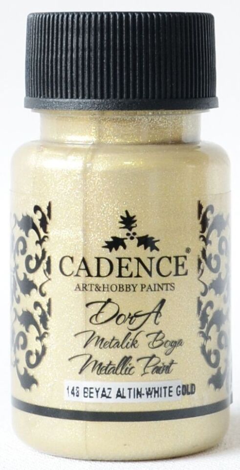 148 Beyaz Altın Dora Metalik Boya 50ML(cc)