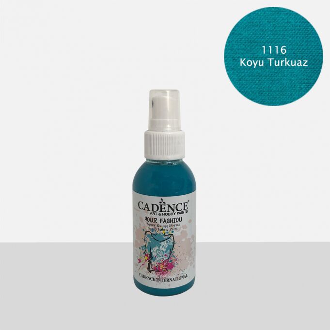 KUMAŞ SPREY BOYA 1116 KOYU TURKUAZ 100ML