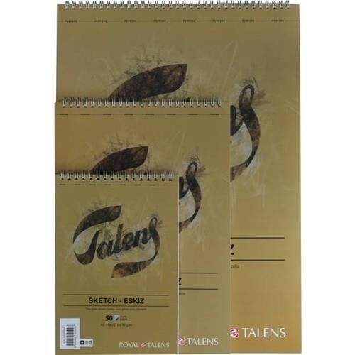 TALENS ESKİZ BLOĞU A4 - 90 GR - 50 YP - SPİRALLİ