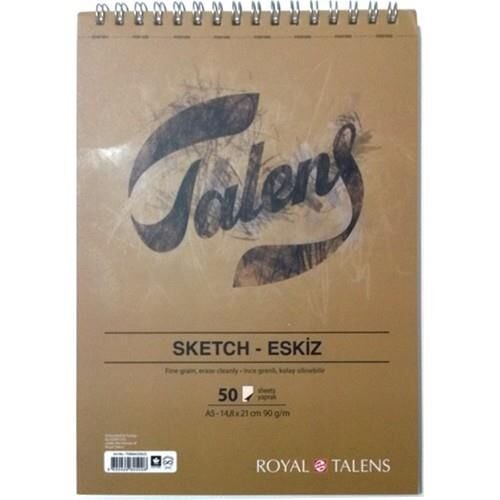 TALENS ESKİZ BLOĞU A5 - 90 GR - 50 YP - SPİRALLİ