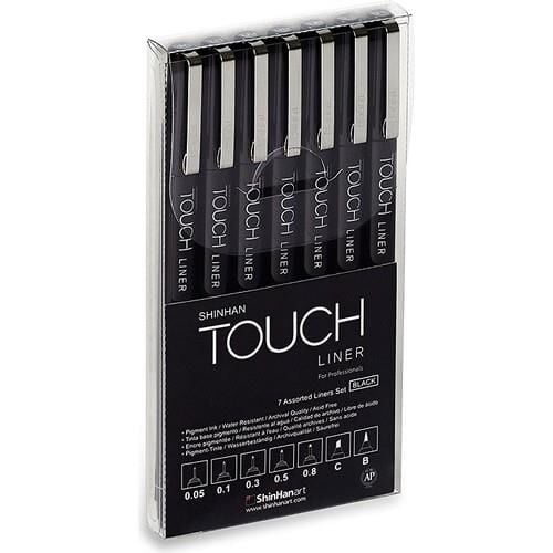 TOUCH LINER TEKNİK ÇİZİM KALEMİ SET 7'Lİ COLOR
