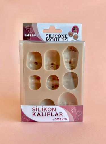 Smarta Silikon Kalıp - Bebek Yüzleri