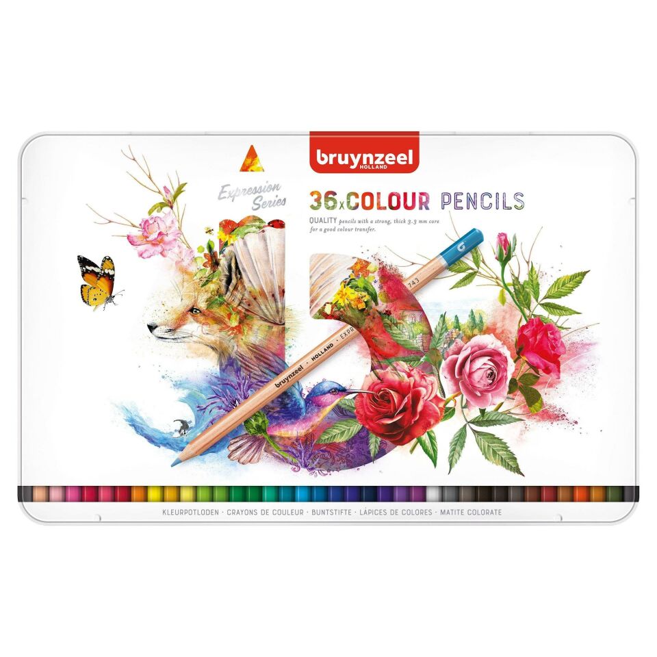 BRUYNZEEL EXPRESSION COLOUR 36'LI KURU KALEM BOYA SETİ