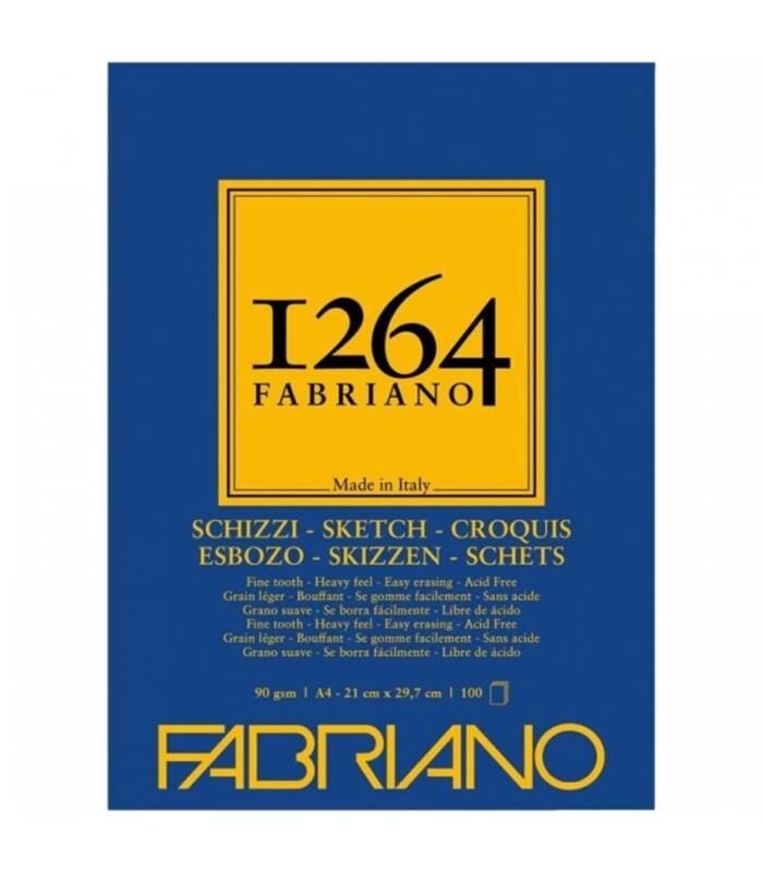 FABRIANO 1264 SCHIZZI A4 - 90 GR - F-1264 ESKİZ BLOĞU