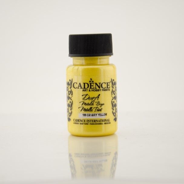 DORA METALİK BOYA 199 KANARYA SARISI 50ML