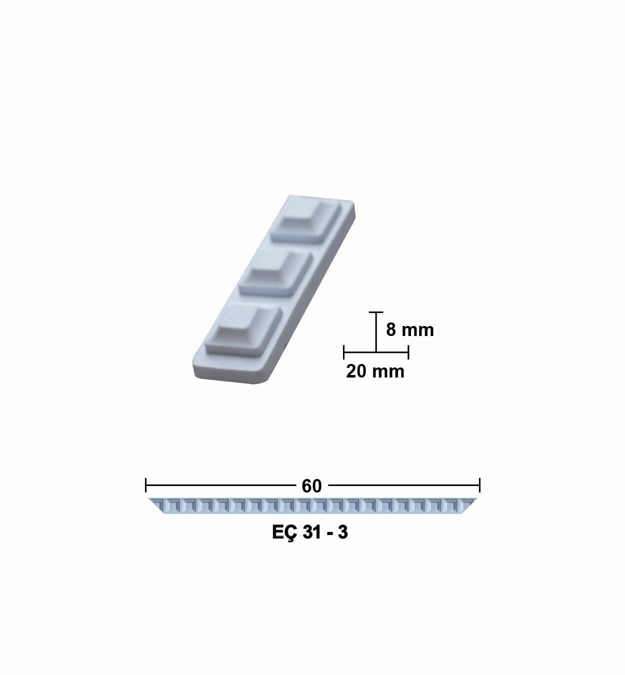 60 CM ESNEK MOBİLYA ÇITASI