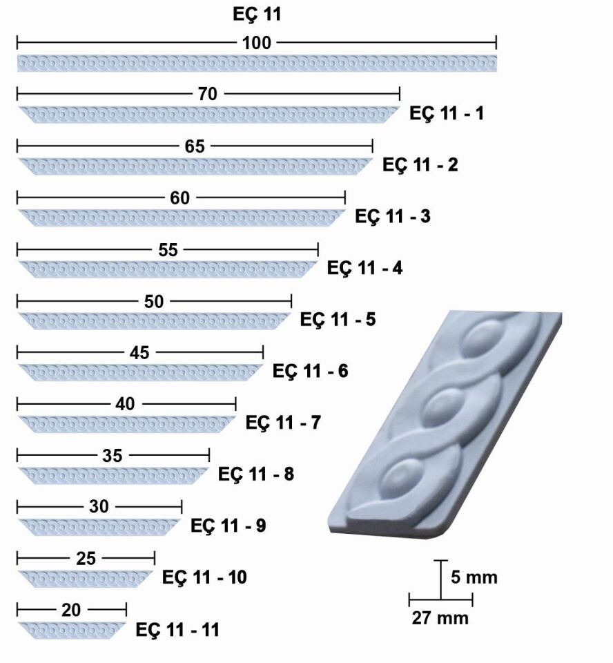 40 CM ESNEK MOBİLYA ÇITASI