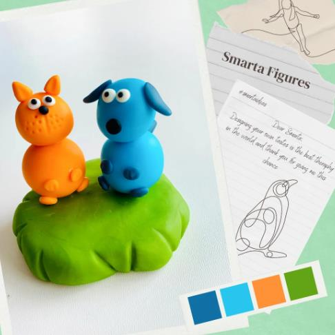 SMARTA KIDS HAVAYLA KURUYAN MODELLEME HAMURU YEŞİL 70GR