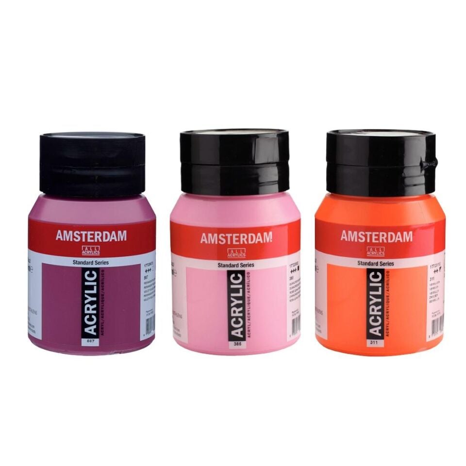 AMSTERDAM AKRİLİK 500 ML 3LÜ SET
