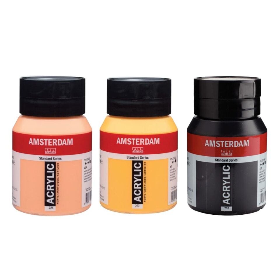 AMSTERDAM AKRİLİK 500 ML 3LÜ SET