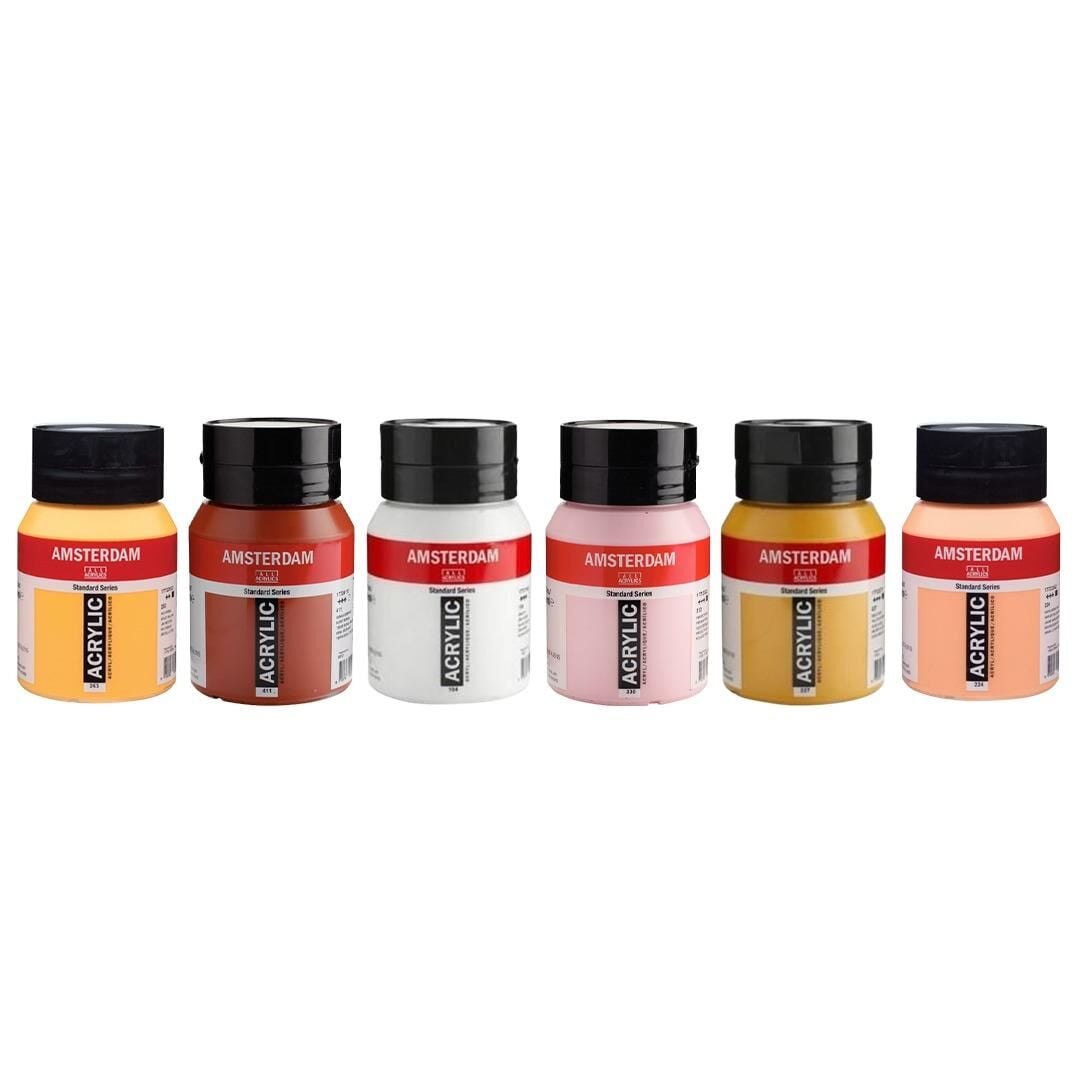 AMSTERDAM AKRİLİK 500 ML 6LI SET