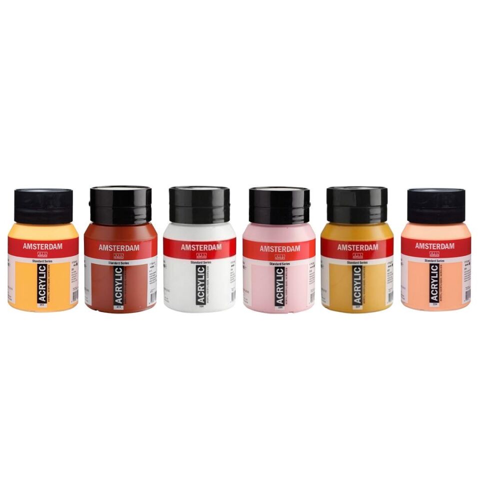 AMSTERDAM AKRİLİK 500 ML 6LI SET