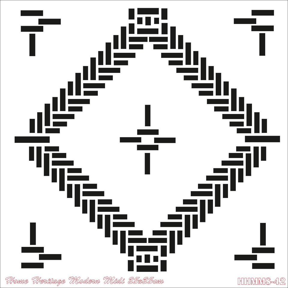 HOME HERITAGE MODERN MIDI 25X25CM HHMMS-42 STENCİL