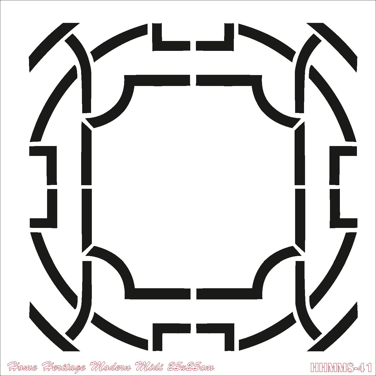 HOME HERITAGE MODERN MIDI 25X25CM HHMMS-41 STENCİL