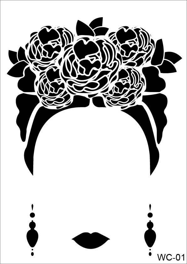 KADIN SİLÜET STENCIL WC01 21X29