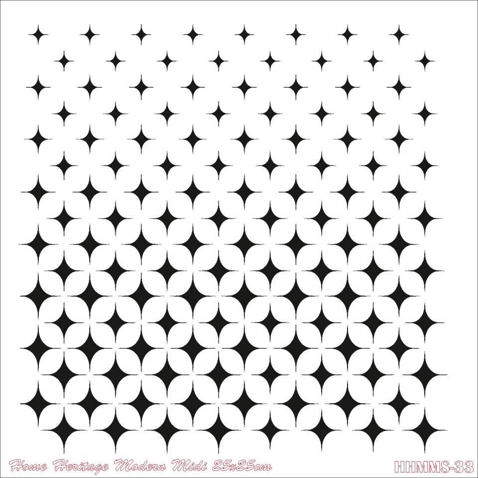 HOME HERITAGE MODERN MIDI 25X25CM HHMMS-33 STENCİL