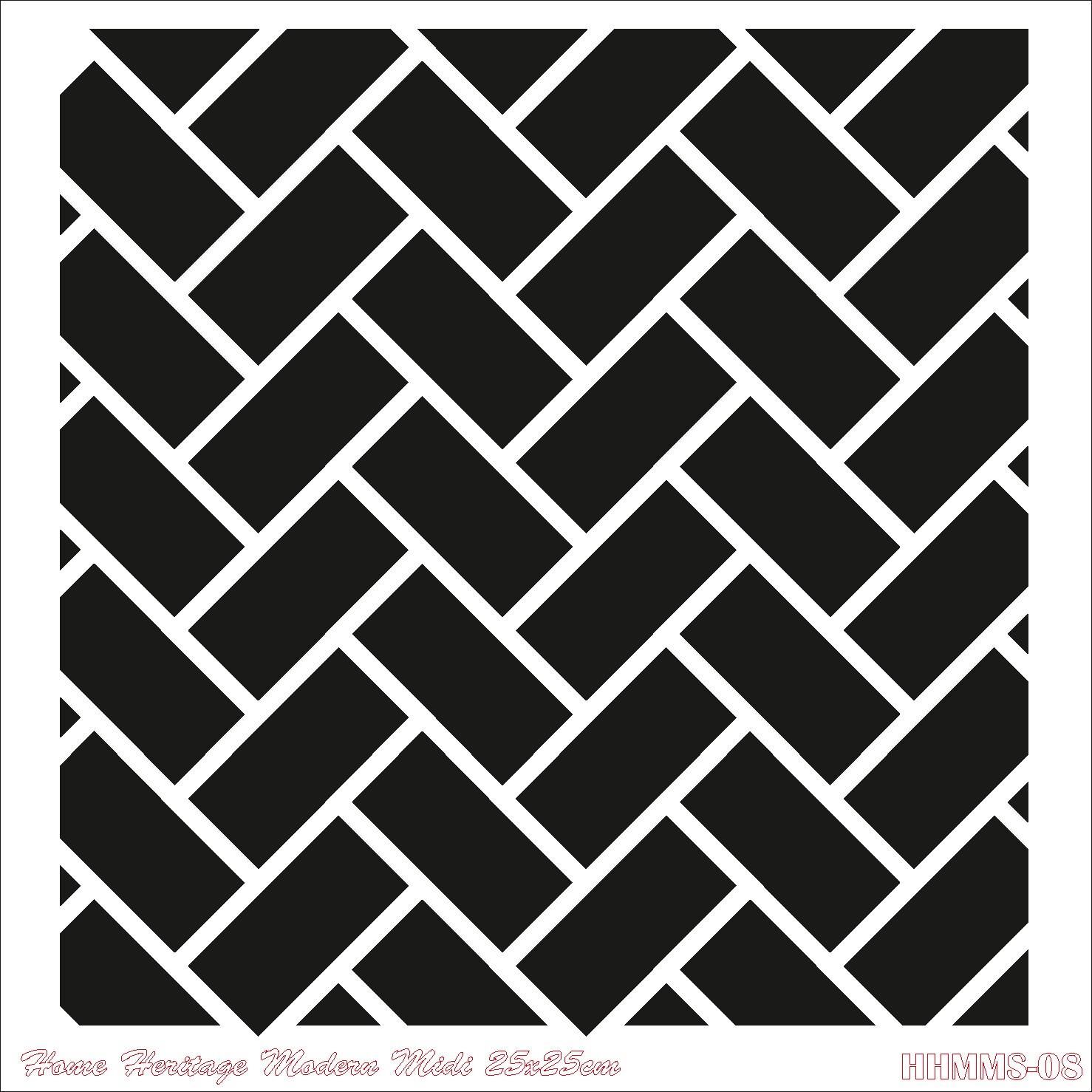 HOME HERITAGE MODERN MIDI 25X25CM HHMMS-08 STENCİL