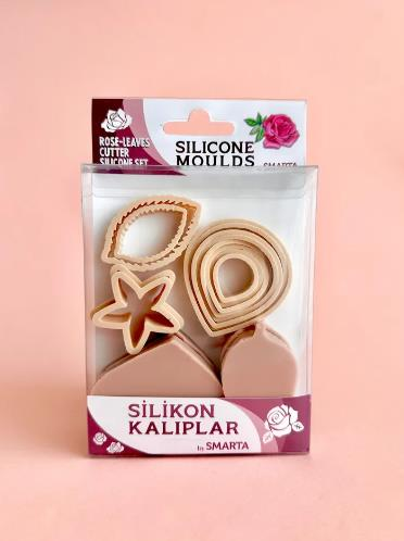 Smarta Silikon Kalıp-Çiçekler:Gül&Yaprak