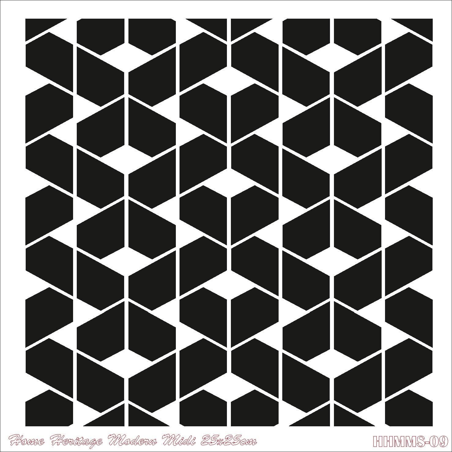 HOME HERITAGE MODERN MIDI 25X25CM HHMMS-09 STENCİL